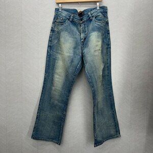 XIOS New York Mens Y2K Distressed Faded Jeans Size 36W 30L